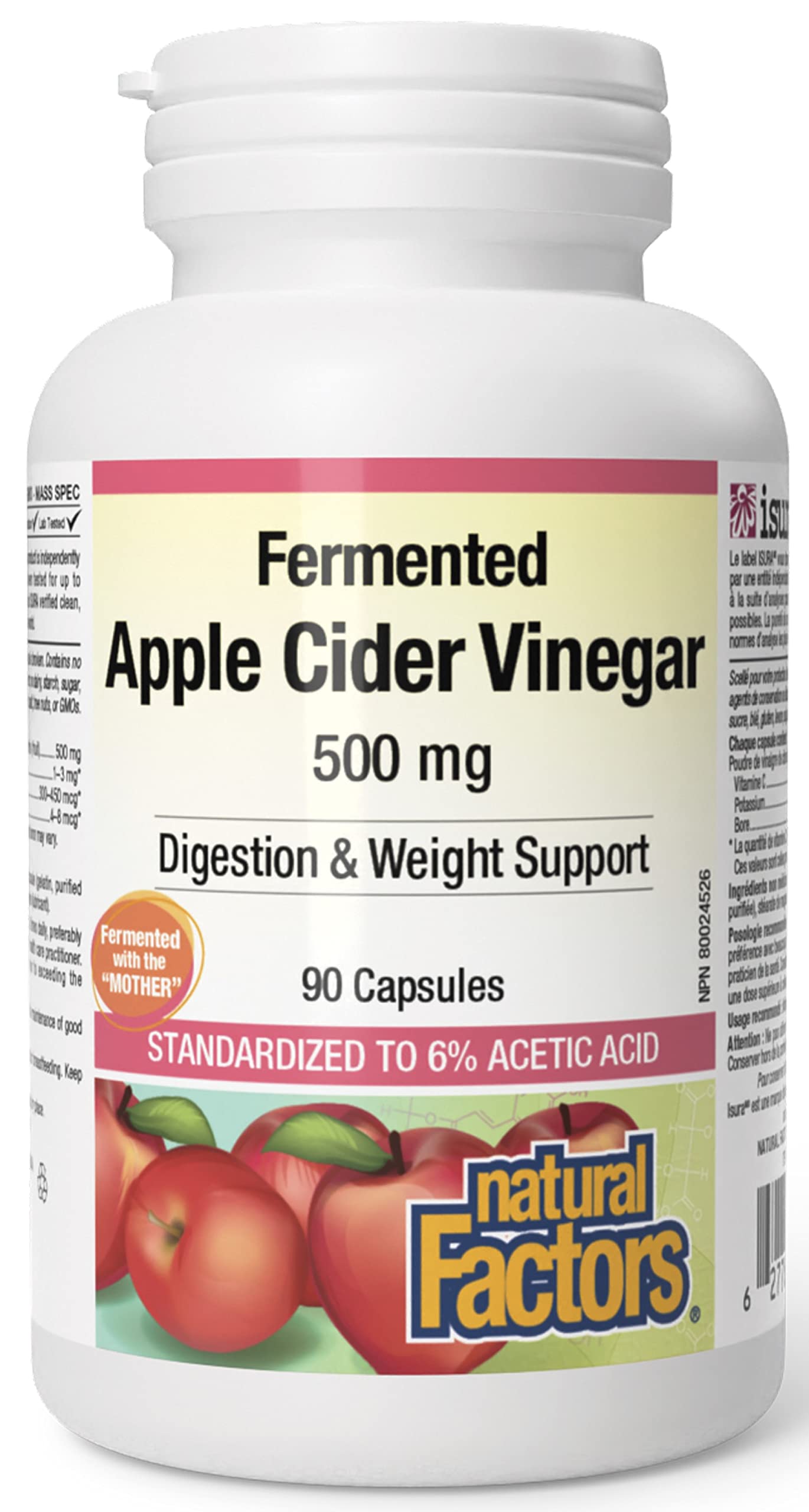 NF APPLE CIDER VINEGAR 500MG CAPS 90 - Product Image