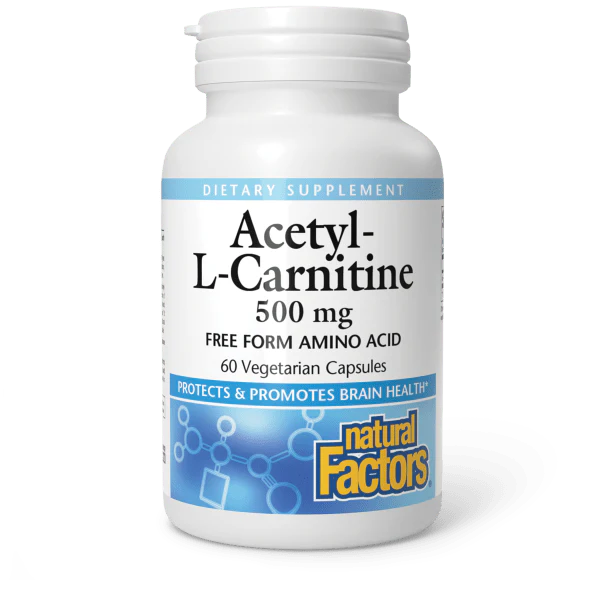 NF L-CARNITE 500MG CAPS 60'S - Product Image - NATURAL FACTORS product at Nila Pharmaceuticals