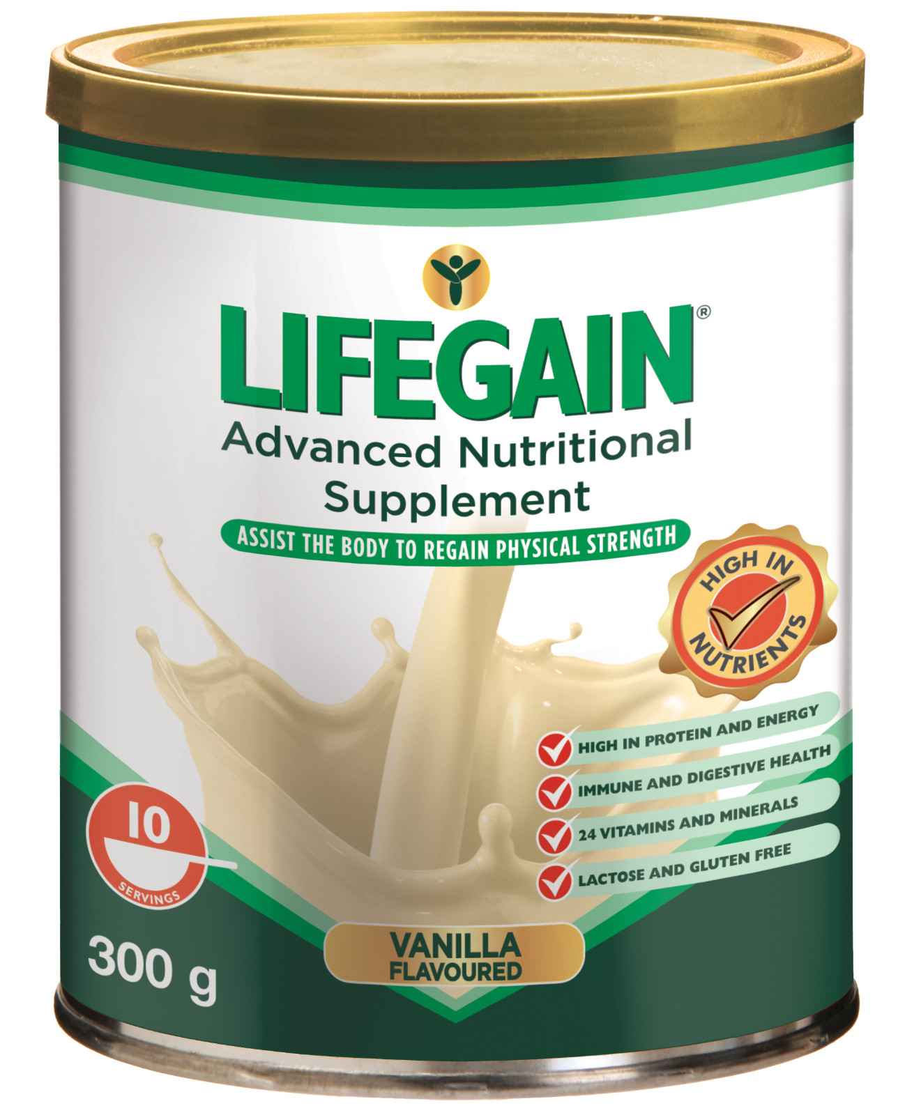 LIFEGAIN VANILLA 300G - Product Image