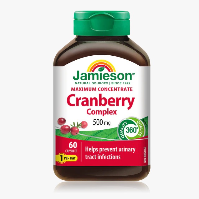 JAMIESON CRANBERRY COMPLEX 500MG CAPS 60'S - Product Image
