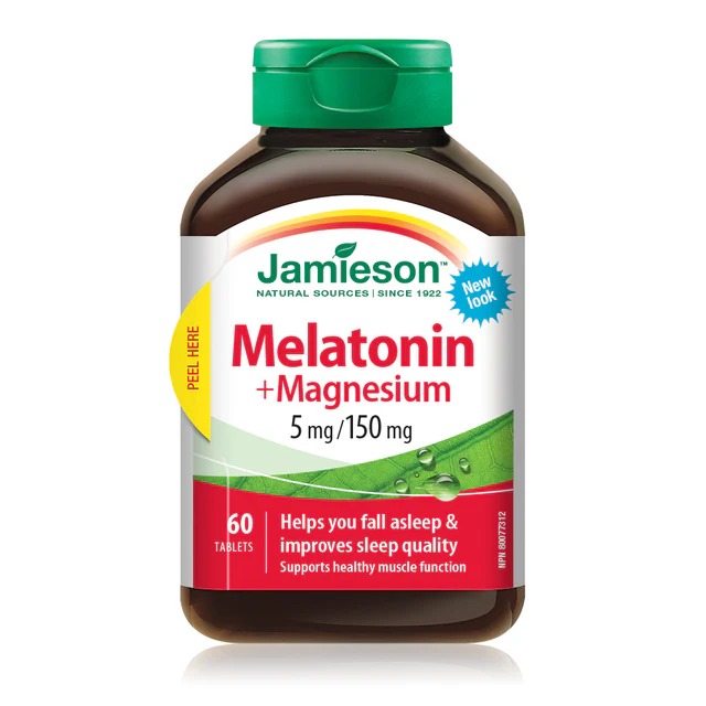 JAMIESON MELATONIN +MAGNESIUM (5/150) TABS 60'S - Product Image