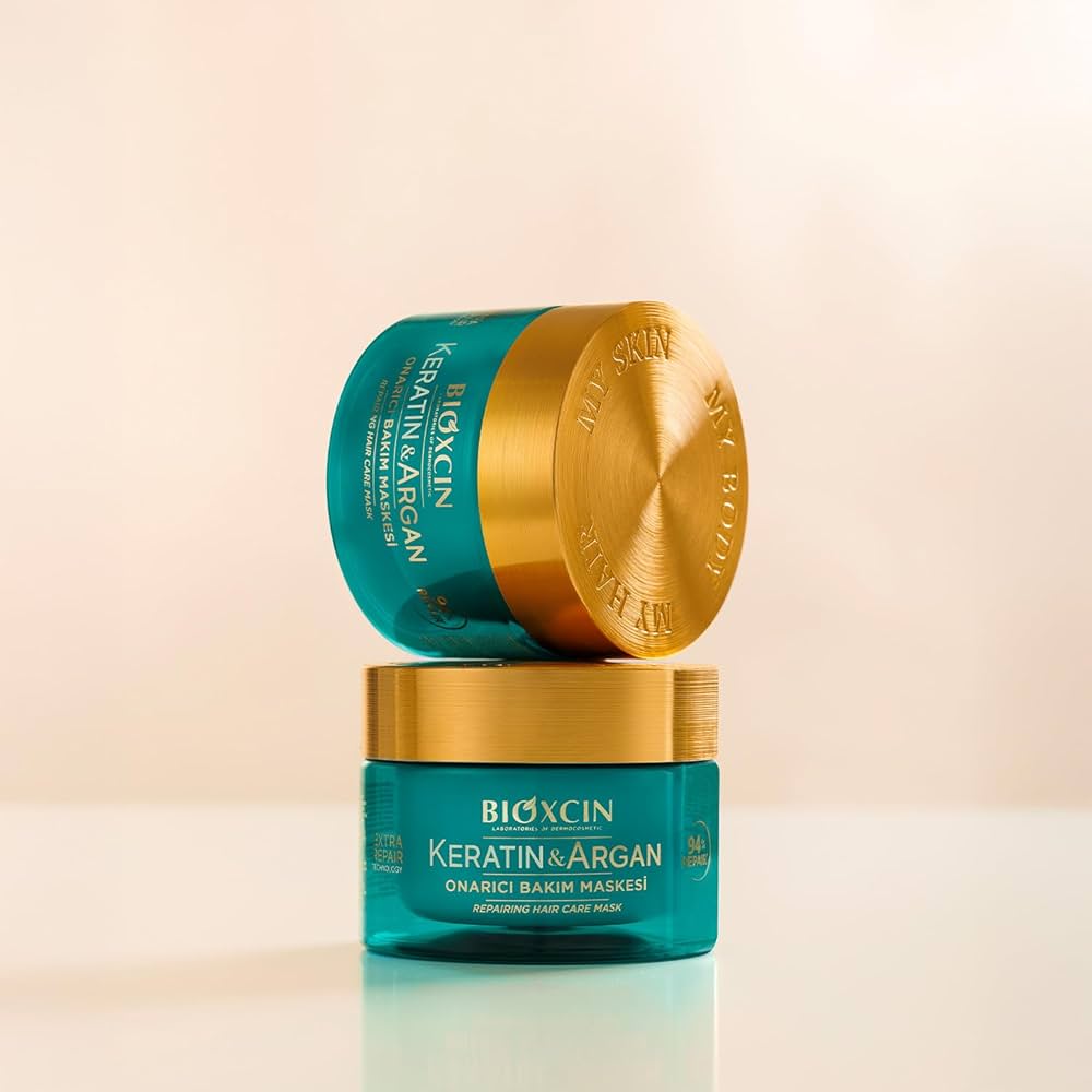 BIOXCIN KERATIN-ARGAN REPAIRING HAIR MASK 225ML - Product Image