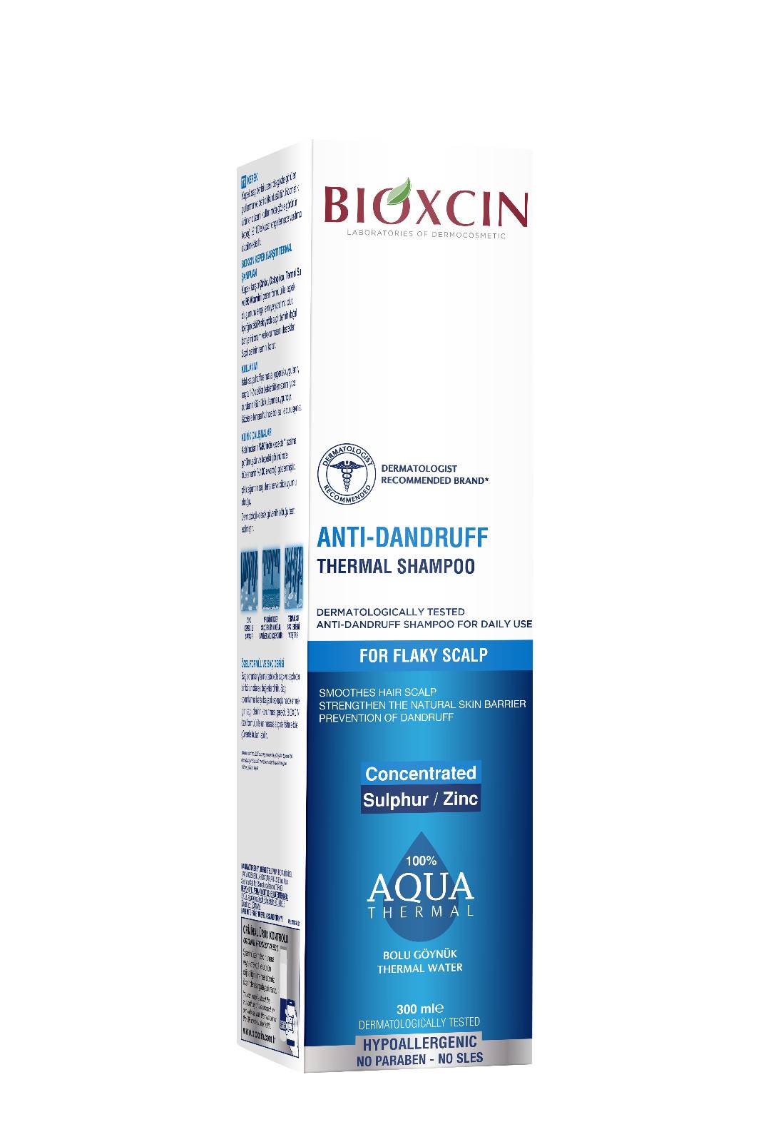 BIOXCIN AQUA THERMAL ANTI DANDRUFF SHAMPOO 300ML - Product Image