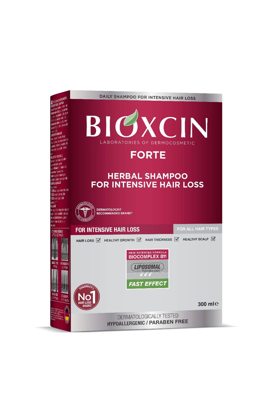 BIOXCIN FORTE SHAMPOO 300ML - Product Image