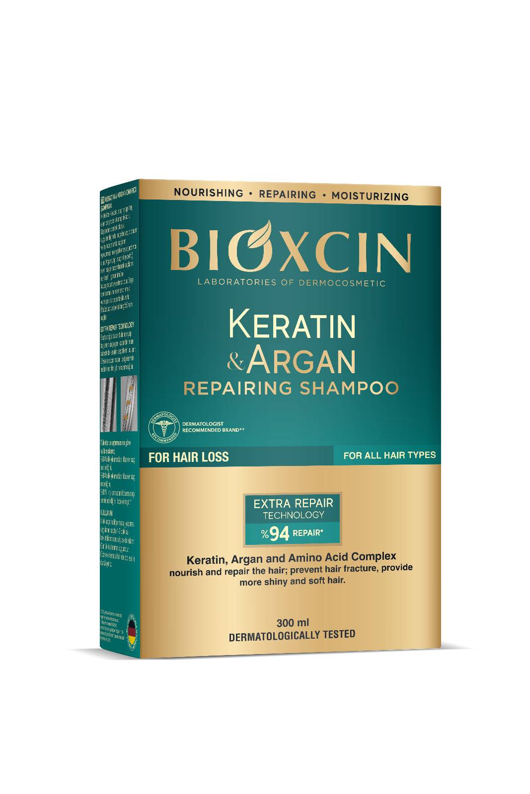 BIOXCIN KERATIN-ARGAN SHAMPOO 300ML - Product Image