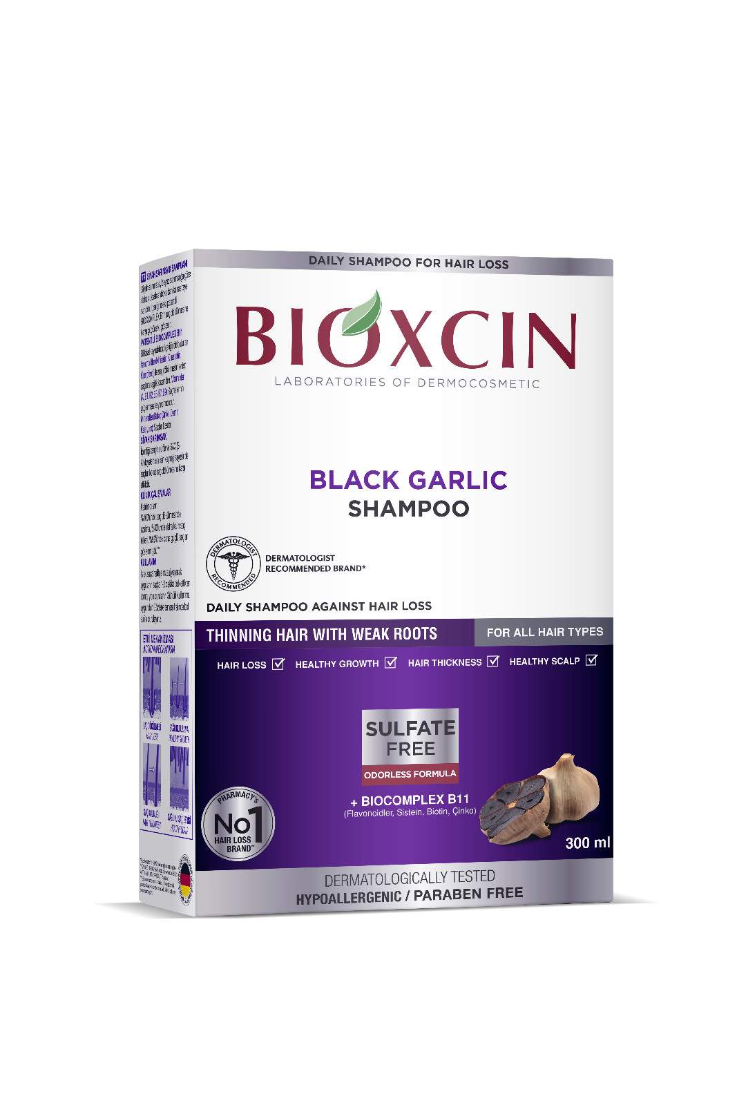 Thumbnail for BIOXCIN BLACK GARLIC SHAMPOO 300ML