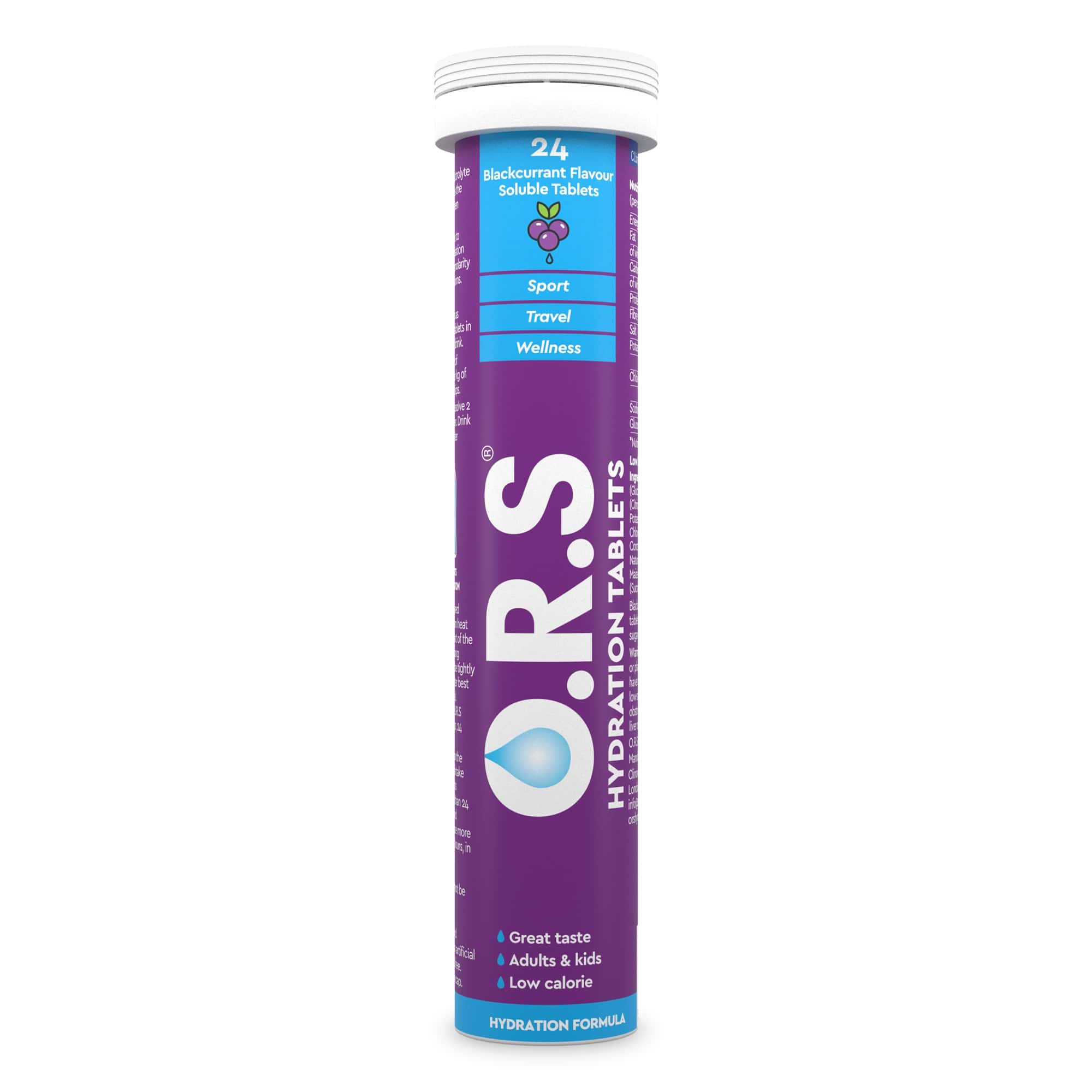 O.R.S HYDRATION TABS 24'S BLACKCURRANT - Product Image