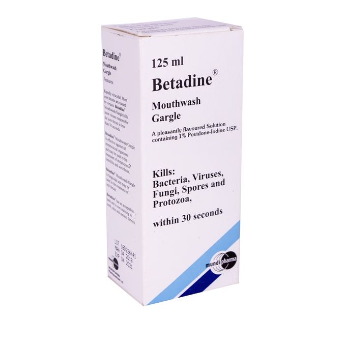 BETADINE GARGLE & MOUTHWASH*125ML - Product Image