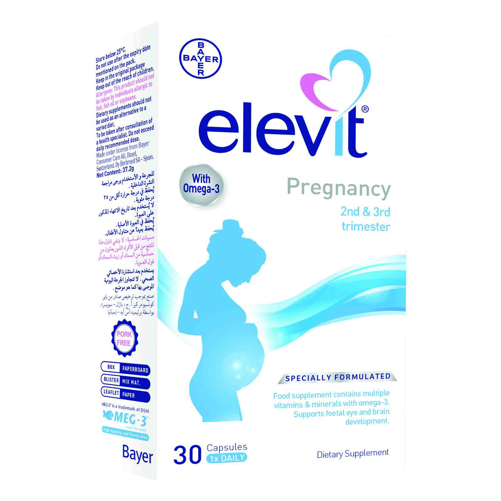 ELVIT PREGNANCY CAPS 30'S