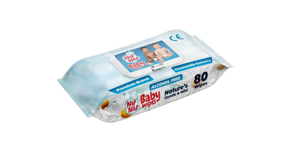 NIP NAP BABY WIPES 80'S - Product Image