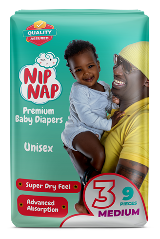 NIP NAP BABY DIAPERS MIDI 9 9'S - Product Image