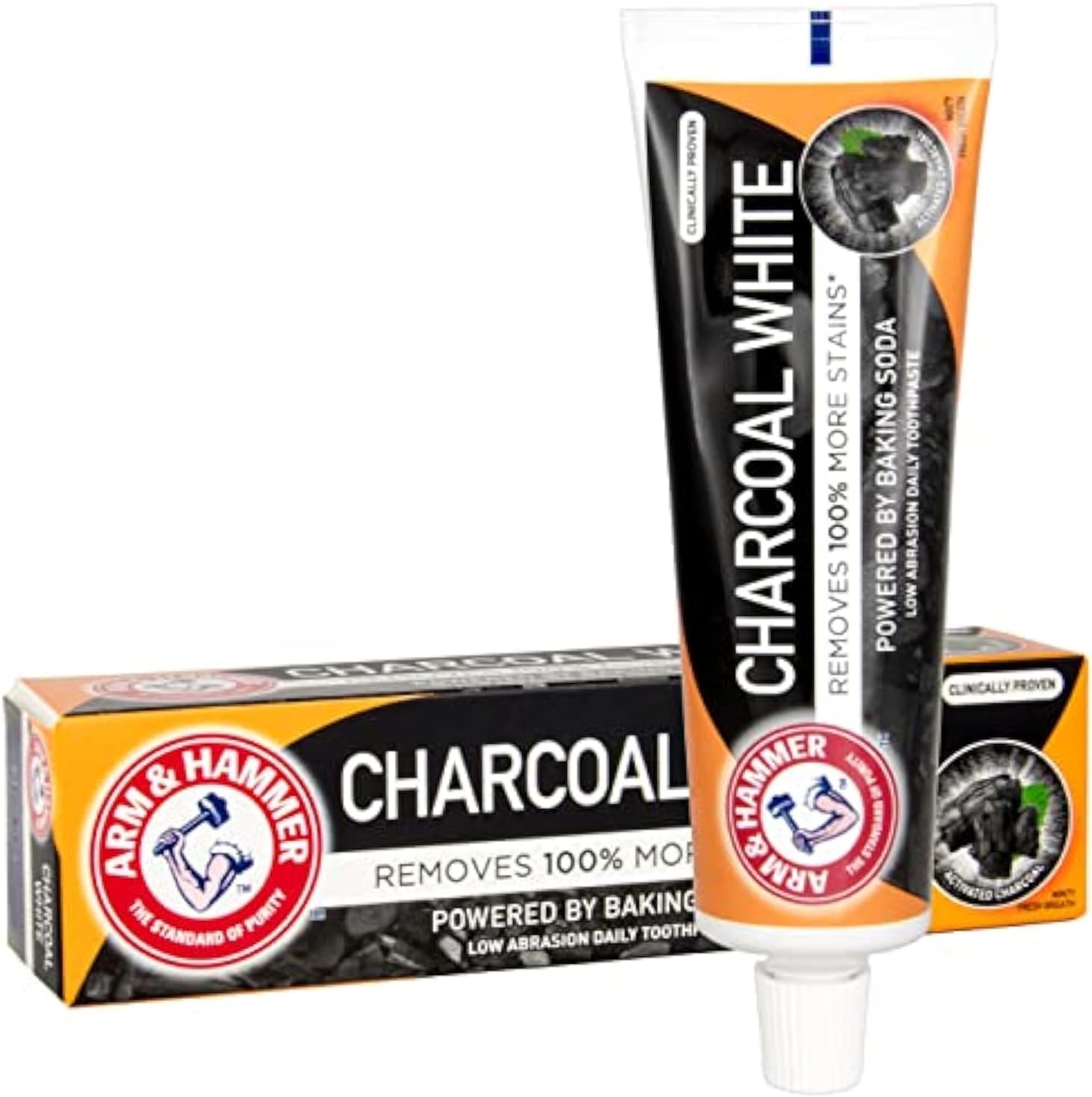 ARM & HAMMER CHARCOAL WHITE TOOTHPASTE 75ML - Product Image