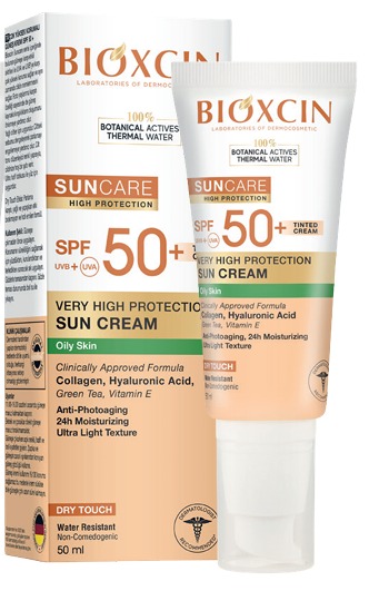 BIOXCIN SUNCARE COMBINATION /OILY TINTED CREAM 50SPF 50ML