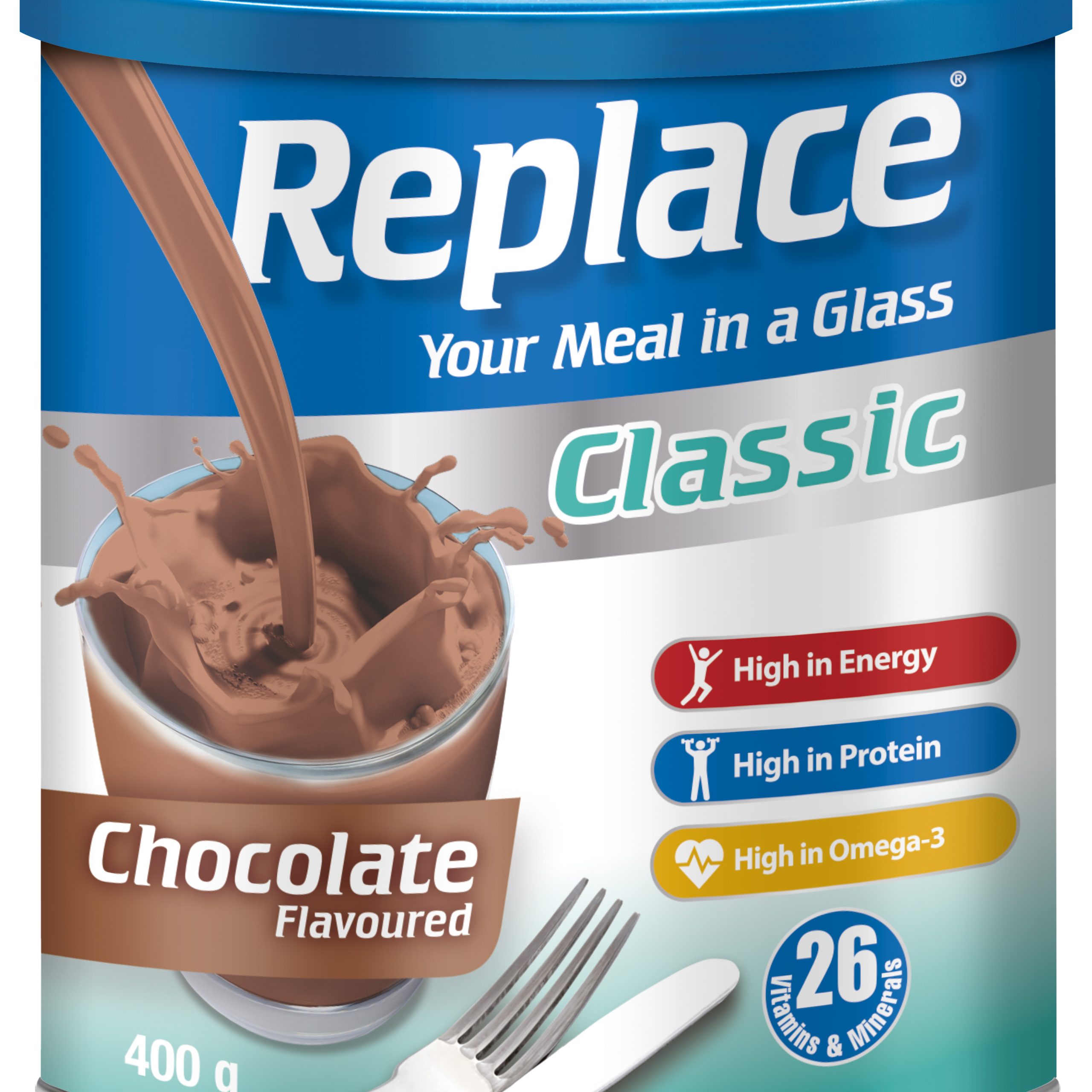 NATIVA REPLACE CLASSIC CHOCOLATE 400G
