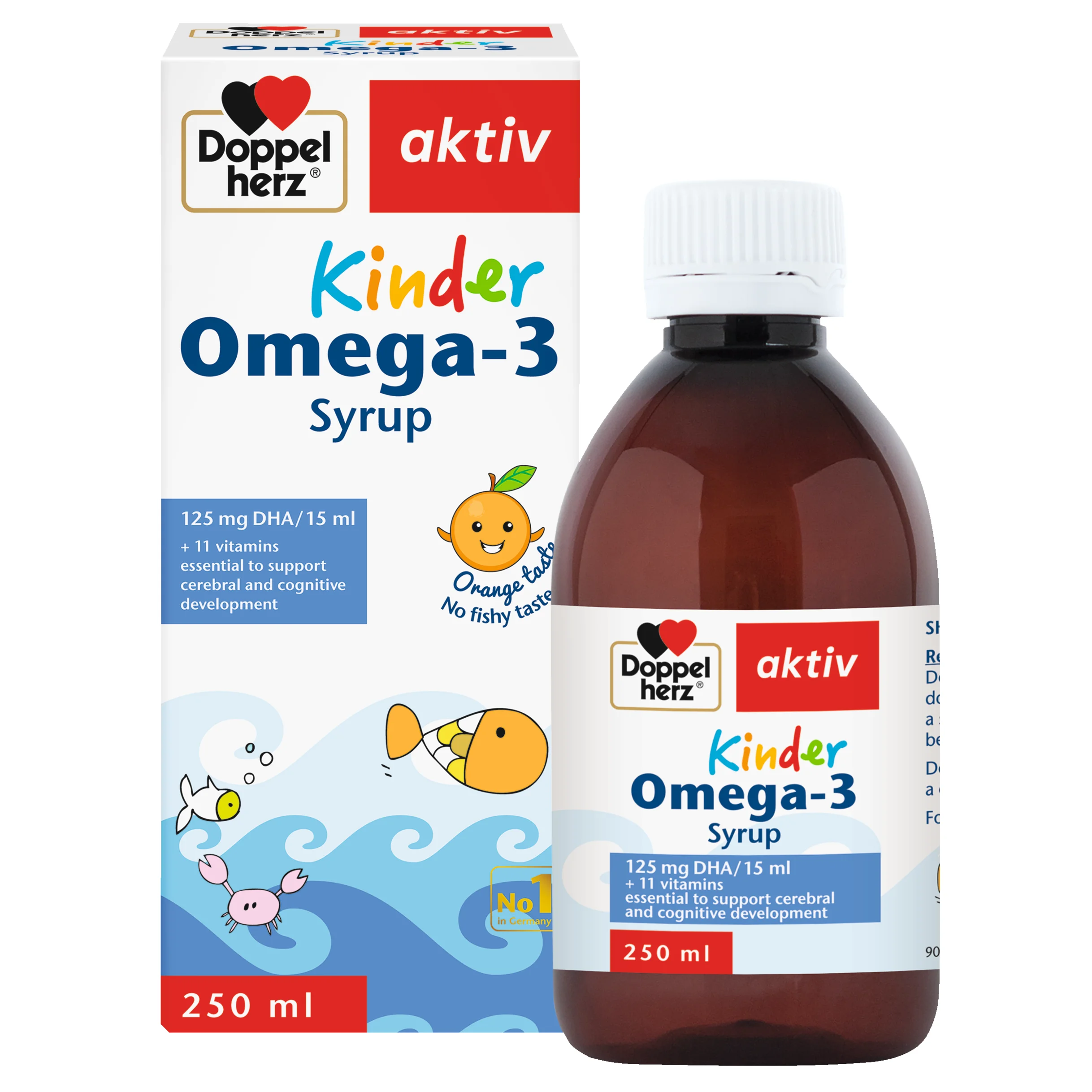 DOPPEL HERZ KINDER OMEGA 3 SYP 250ML