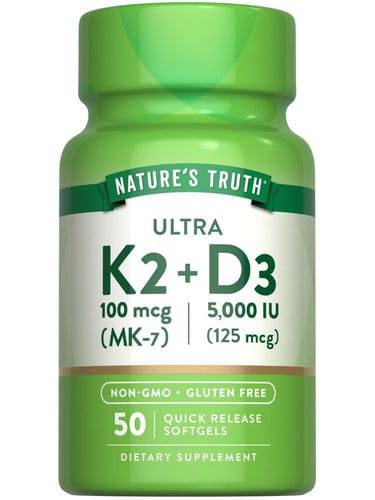 N/TRUTH VITA K2 (100MCG)+D3 (5000IU) SOFTGELS 50*S - Product Image