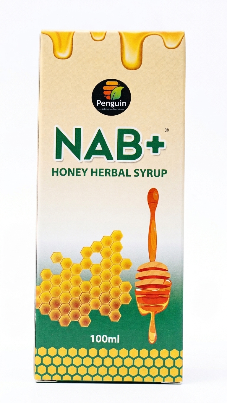 NAB  HONEY HERBAL SYRUP 100ML - Product Image