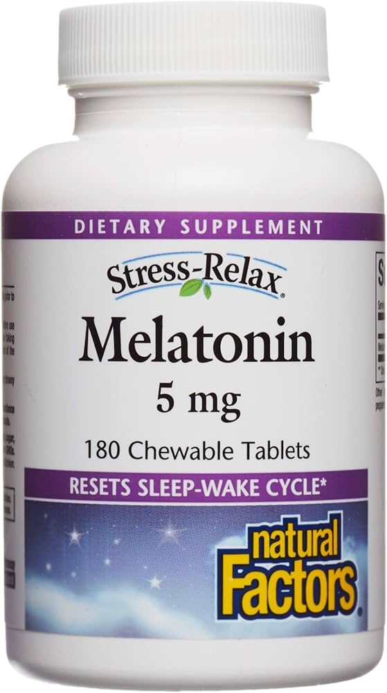 NATURAL FACTORS MELATONIN 5MG SL TABS 90*S