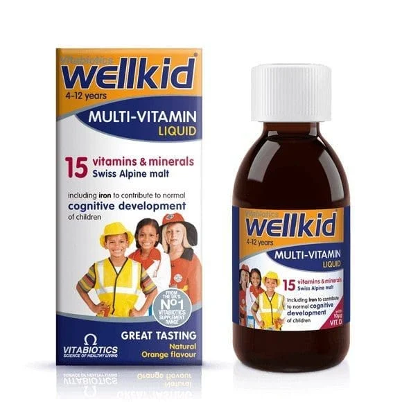 WELLKID MULTIVIT LIQUID 150ML (4-12YRS)