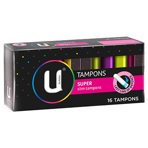 KOTEX TAMPONS SUPER 16'S
